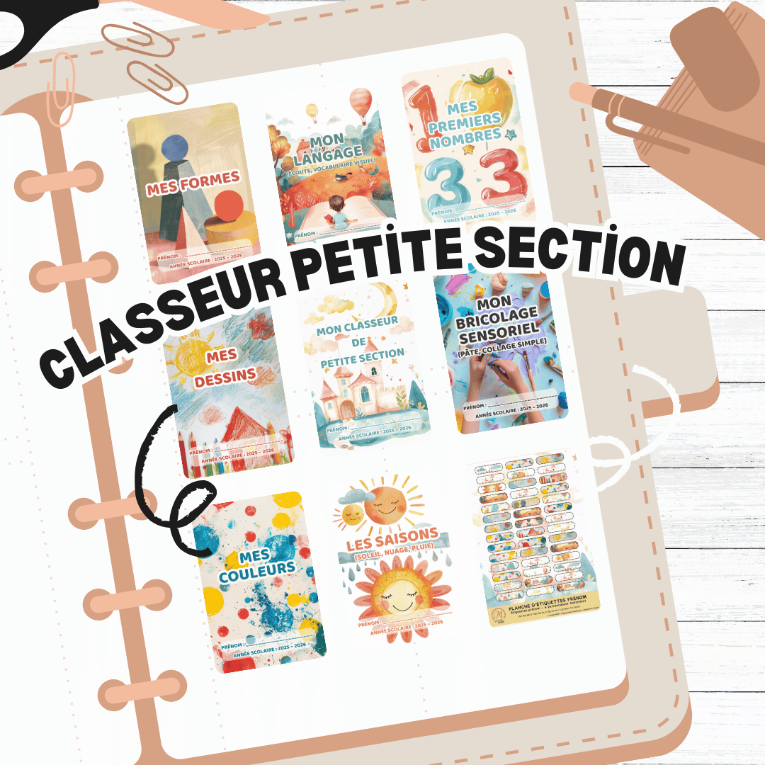 Pack Petite Section Maternelle – PDF à imprimer, version imprimée & personnalisée