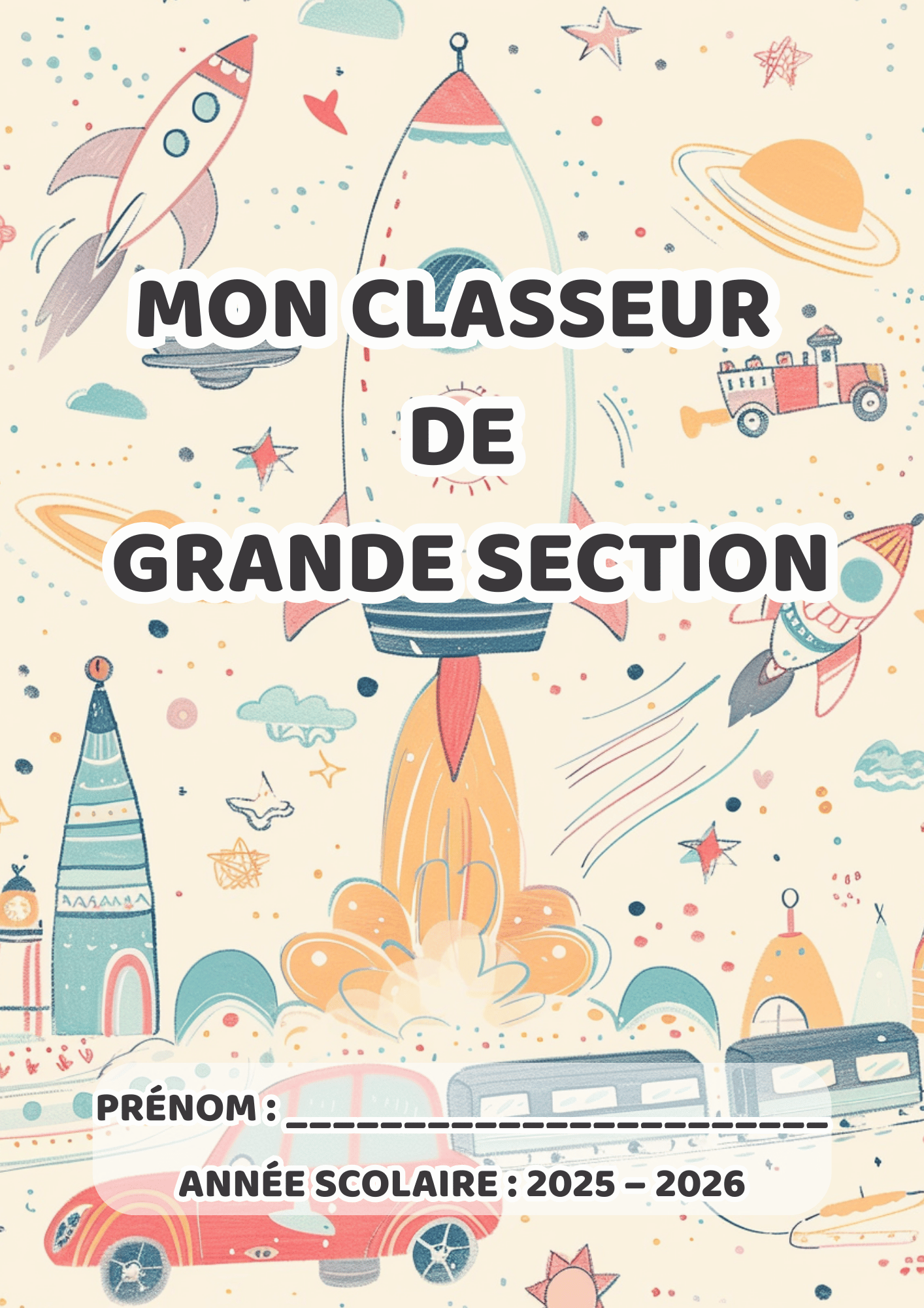 Pack Grande Section Maternelle – PDF à imprimer, version imprimée & personnalisée (3 styles)