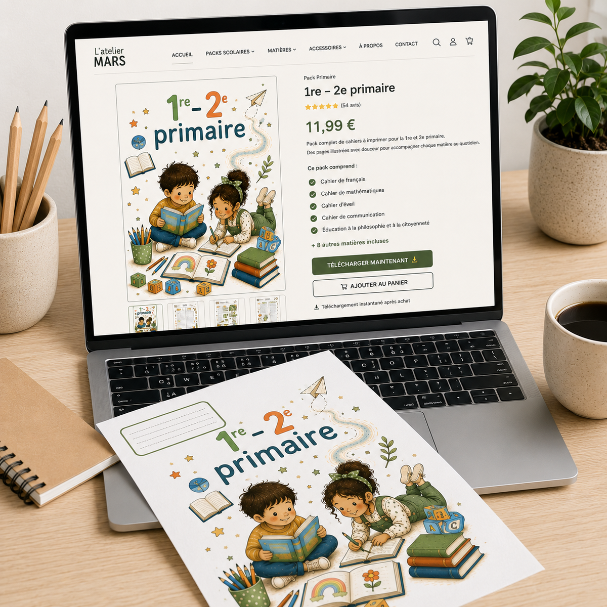 Pack Pages de Garde Primaire Belgique – 47 pages à imprimer (PDF)