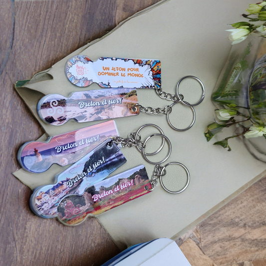 Shopping cart token keychain – Smart and stylish gift 🛒