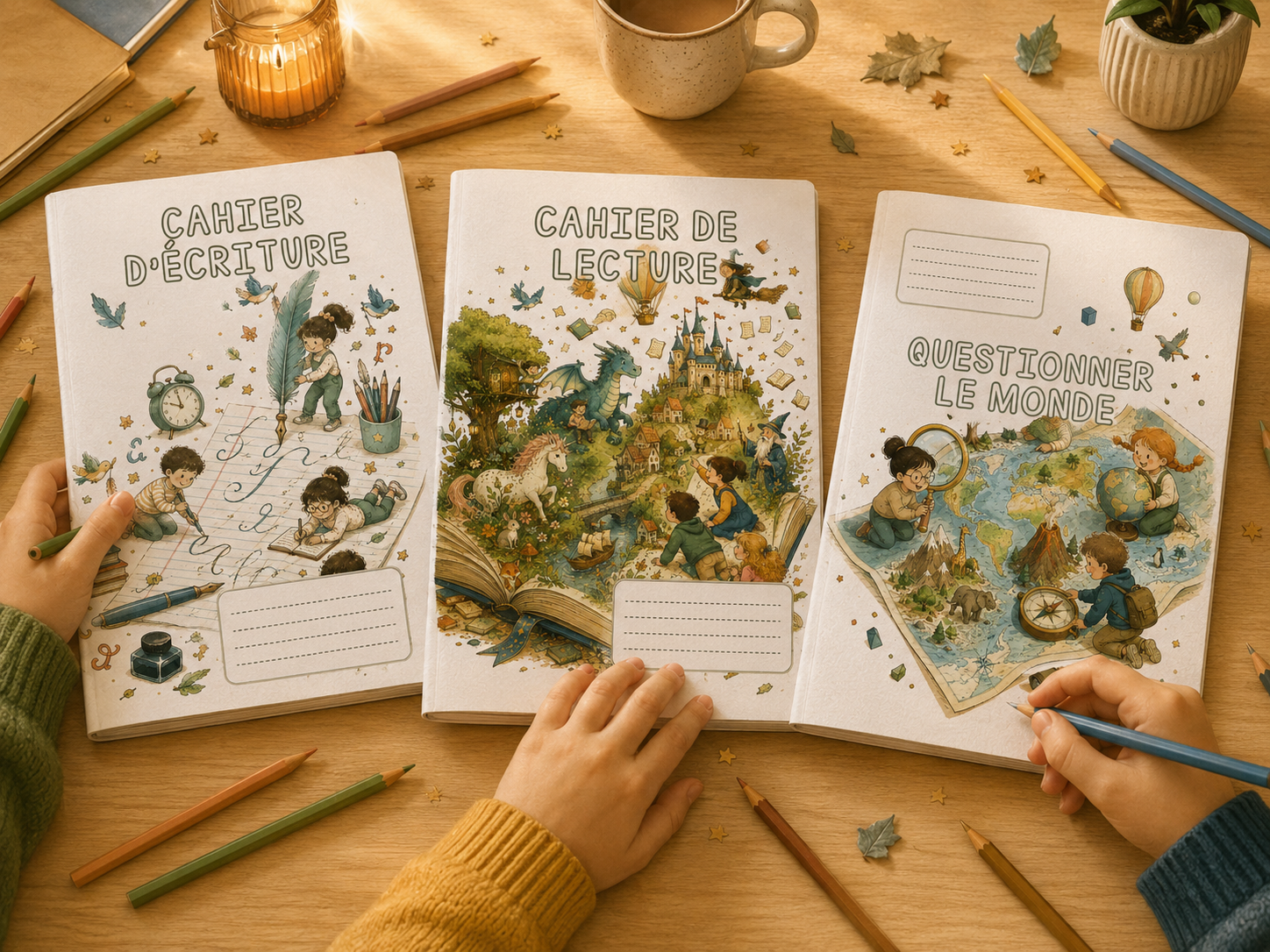 Pack Primaire Cycles 2 & 3 – 22 Pages de Garde à Imprimer