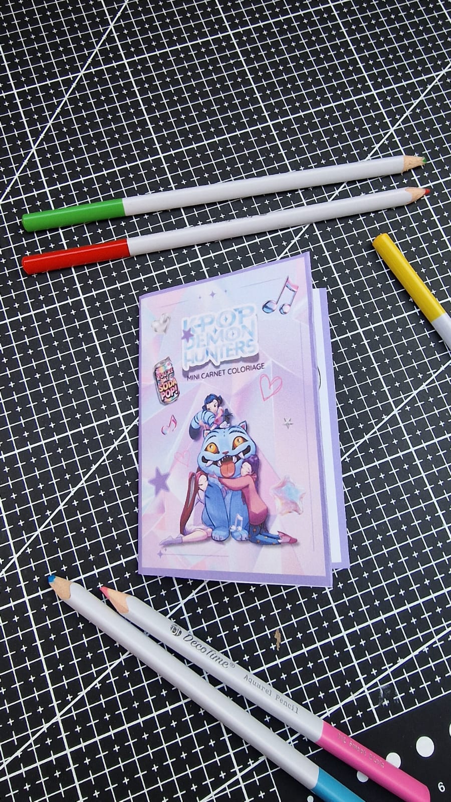 Mini livret de coloriage Atelier MARS – Huntrix✨ | PDF à imprimer et plier soi-même